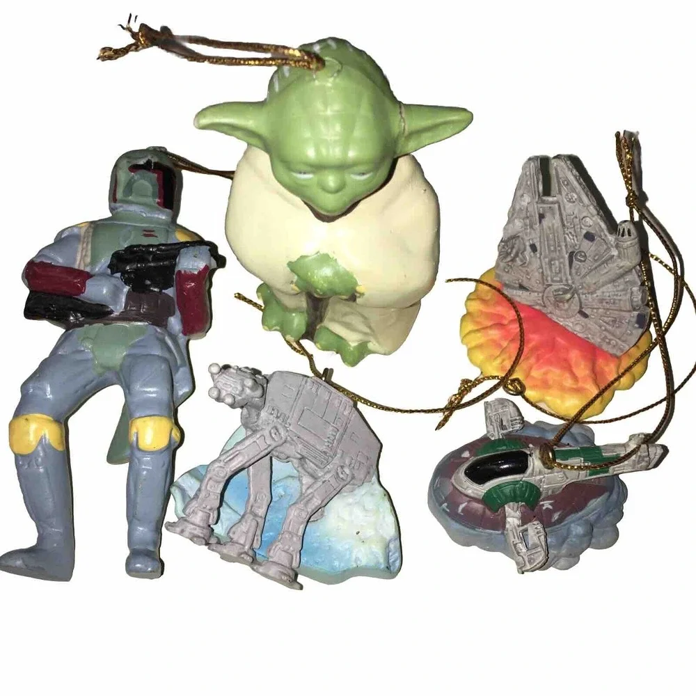 Star Wars Ornaments 2005 &2006 Read Description 5 Pieces